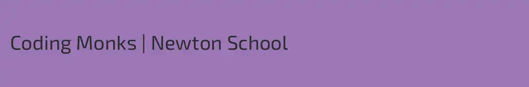 Coding Monks | Newton School